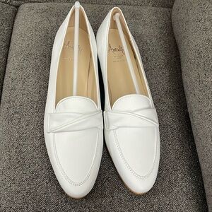 Amalfi by Rangoni Firenze Osimo White Parma Soft Leather Loafers